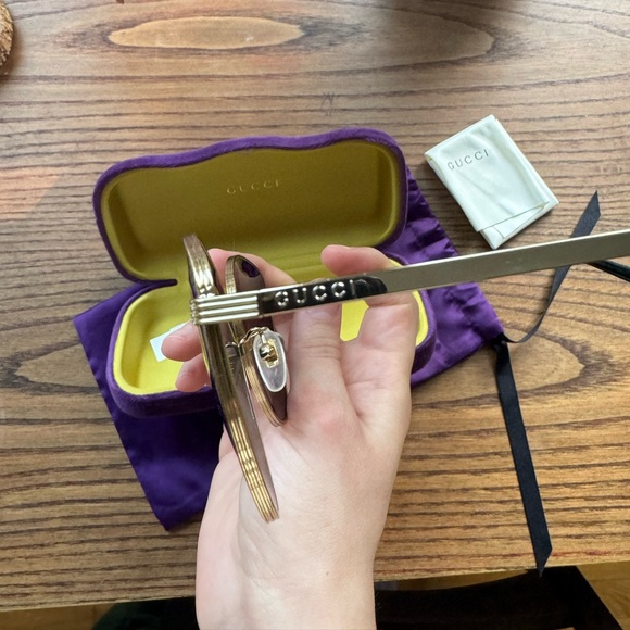 Gucci golden black sunglasses - Picture 3 of 8